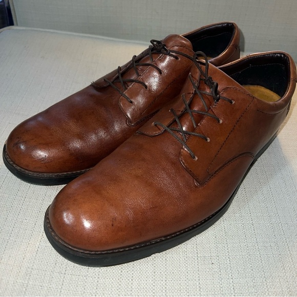 Timberland GSR Metro Brown Leather Oxford Waterproof Shoes 12M 78531 7960 - Picture 2 of 11